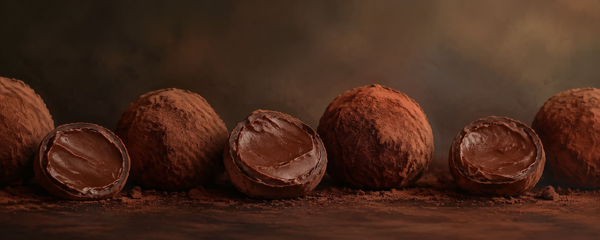 Trufas e bombons finalizados